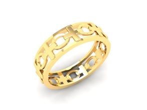 diamond ring women 520 jewelry fashion accessories gold woman design fengshui rings 3d print model - Mito3D