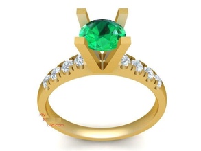 Diamant Ring Frauen 523 Schmuck Mode Zubehör Gold Männer Frau unisex Design Feng Shui Ringe 3d print model - Mito3D