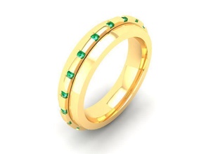 diamante anillo mujer 524 joyería joya Moda accesorios oro hombre hombres unisexo diseño Feng Shui anillos 3d print model - Mito3D