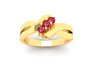 Diamant Ring Frauen 538 Schmuck Mode Zubehör Gold Männer Frau unisex Design Feng Shui Ringe 3d print model - Mito3D