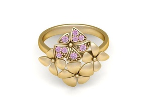 diamante anillo mujer 539 joyería joya Moda accesorios oro hombre hombres unisexo diseño Feng Shui anillos 3d print model - Mito3D
