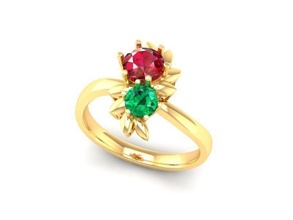 diamante anillo mujer 541 joyería joya Moda accesorios oro hombre hombres unisexo diseño Feng Shui anillos 3d print model - Mito3D