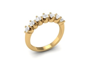 Diamant Ring Frauen 60 Schmuck Mode Zubehör Gold Männer Frau unisex Design Ringe 3d print model - Mito3D