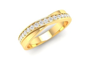 diamante anillo mujer 65 joyería joya Moda accesorios oro hombre hombres unisexo diseño anillos 3d print model - Mito3D
