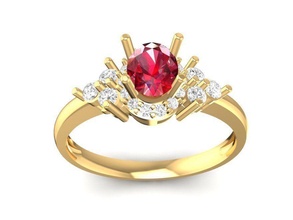 diamante anillo mujer 68 joyería joya Moda accesorios oro hombre hombres unisexo diseño anillos 3d print model - Mito3D