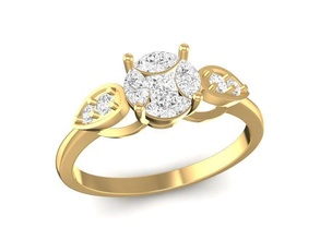 diamante squillare donne 69 gioielleria moda accessori oro donna design anelli 3d print model - Mito3D