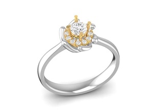 diamante anel mulheres 70 joalheria moda acessórios ouro mulher projeto argolas 3d print model - Mito3D