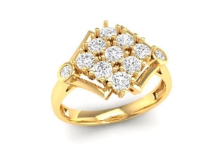 diamond ring women 76 jewelry fashion accessories gold man men woman unisex design rings 3d print model - Mito3D