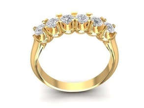 diamond ring women 770 jewelry fashion accessories gold woman design fengshui flower rings 3d print model - Mito3D