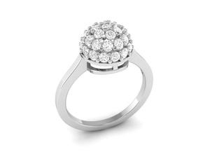 diamant bague femmes 78 bijoux mode accessoires or homme Hommes femme unisexe conception anneaux 3d print model - Mito3D