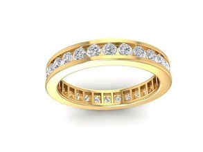 diamante anillo mujer 854 joyería joya Moda accesorios oro hombre hombres unisexo diseño anillos 3d print model - Mito3D