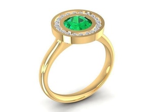 Diamant Ring Frauen 871 Schmuck Mode Zubehör Gold Frau Design Feng Shui Ringe 3d print model - Mito3D