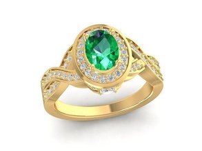 diamante anel mulheres 875 joalheria moda acessórios ouro homem homens mulher unissex Projeto feng shui brincos argolas 3d print model - Mito3D
