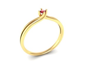 Diamant Ring Frauen 87 Schmuck Mode Zubehör Gold Männer Frau unisex Design Ringe 3d print model - Mito3D