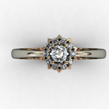anillo de diamante la joyería el joya plata moda y belleza imprimible brillante oro zafiro rhino rinoceronte Modelo 3d La impresión matriz render gem los anillos 3d print model - Mito3D