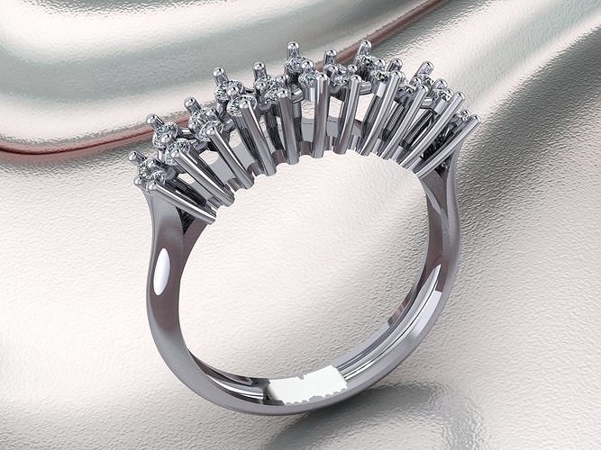 diamante anillos 157 oro joyería joya Boda compromiso libra esterlina Moda anillo platino belleza enganchar colgante pendiente collar zafiro Diamante 3D print model - Mito3D