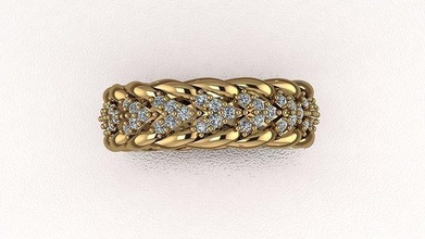 elmas yüzükler 92 takı altın gümüş mücevher düğün nişan yüzük parlak moda angagem güzellik çap yakut 3d print model - Mito3D
