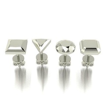 diamante forma perno orecchino mescolare taglia gioielleria moda tendenza delicato classico donne uomini unisex femmina Accessori 3d print model - Mito3D