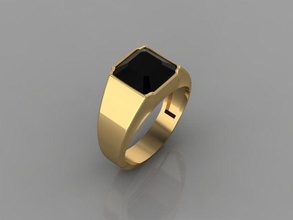 diamante sello anillo accesorios Moda 3d matriz joyería oro diseñador GoldDesigner JewelleryDesigner joya rinoceronte sencillo fusión colgante pendiente tendencias modelo anillos 3d print model - Mito3D