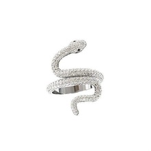 diamant serpent ring 2 bijoux bague mode fille bulgari 3dprint 3dfile libre bvlgari anneaux argent précieux imprimable bijou or mariage luxe gemme éclairage solitaire 3d print model - Mito3D