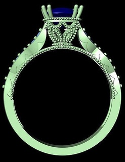 diamante solitario squillare gioielleria donne prezioso platino carati argento stampabile oro gemma lusso anelli Fidanzamento nozze gioiello gruppo musicale moda 3d print model - Mito3D