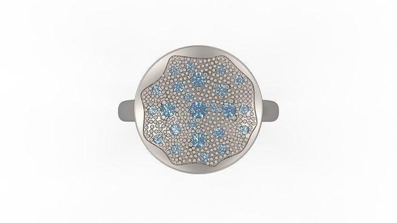 diamant solitaire bague bijoux femmes anneaux or imprimable argent mariage engagement brillant sterling 3d print model - Mito3D