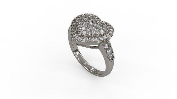 diamante solitário anel jóias mulheres joalheria argolas ouro imprimível prata Casamento jóia noivado gema brilhante platina moda beleza 3d print model - Mito3D