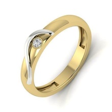 Diamant Solitär Hochzeit Engagement Ring Ringe Platin Schmuck Single Animation tri Star Sterling druckbar Silber Juwel 3d print model - Mito3D