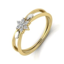 diamante solitario Boda compromiso anillo 360 anillos platino joyería joya soltero animación tri estrella 3d print model - Mito3D
