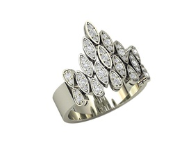 diamond sparkles ring jewelry diamonds elegant style richness rings 3d print model - Mito3D