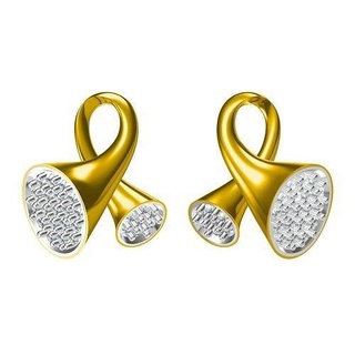 elmas damızlık küpe altın gümüş mücevher çember kalp romantik değerli lüks takı platin parlıyor sembol spalding 3d print model - Mito3D