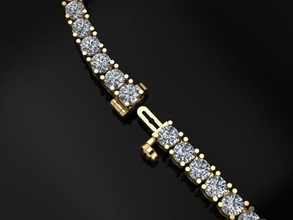 diamant tennis collier 2mm50 bracelet chaîne bijoux délicat hip hanche saut tendances mode femmes hommes femelle ancien antique moderne liens colliers 3d print model - Mito3D