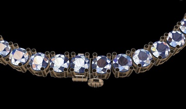 diamante tênis colar 3mm7 joalheria gema pedra jóias jóia moda Projeto tendência luxo diamantes 4mm mulheres fêmea masculino 3d print model - Mito3D