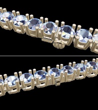 elmas tenis kolye 4mm kadin erkekler moda akım takı mücevher lüks taş bağlantı cazibe kolyeler 3d print model - Mito3D