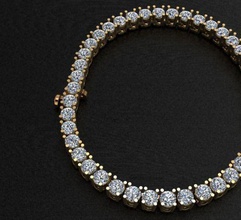 diamant tennis Collier liens bijoux bijou mariage luxe femelle Masculin femmes bracelet pendentif mode tendance or platine engagement gemme 3d print model - Mito3D