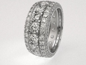 Diamant-Reifen-ring Schmuck diamond Reifen ring Replikat Herausforderung Indiskretion Luxus toben Frechheit die demonstration Kapital Hochzeit Diamant-ring Ringe 3d print model - Mito3D