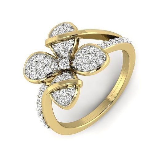 diamante nozze donne squillare oro gioielleria cubano argento sterlina fidanzamento moda bellezza abbigliamento vintag cad engagement anelli design 3D print model - Mito3D