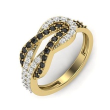 diamant mariage femmes bague bijoux engagement bande mobius mode etats unis canada l'europe france italie danemark uni états anneaux 3d print model - Mito3D