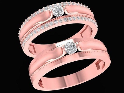 diamante nozze squillare 2457 gioielleria moda Accessori oro design anelli 3d print model - Mito3D