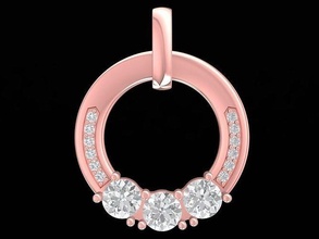 diamond women pendant 3252 jewelry fashion accessories gold woman design pendants 3d print model - Mito3D