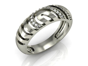 diamonds ring schmuck luxus gold druckbar wertvoll ring diamanten ringe 3d print model - Mito3D
