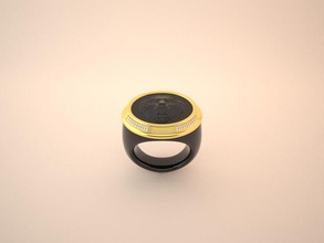 diamantes urso anel jóias bearheadring diamante animais o personagem humanos roupas natal impressão anéis 3d print model - Mito3D