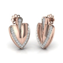 diamanti orecchini gioielleria diamante femmina stampabile cad esclusivo oro orecchino moda brillante regalo gemma 3dm 3ds stl cnc donna gioiello 3d print model - Mito3D