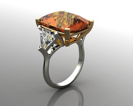 diamantes anel jóias ouro de prata diamante precioso o engajamento casamento pedra preciosa ruby safira ametista garnet topázio esmeralda anéis 3d print model - Mito3D