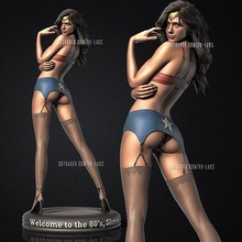 diane prince merveille femme fille gadot dc sexy femelle statue lingerie art sculptures 3d print model - Mito3D