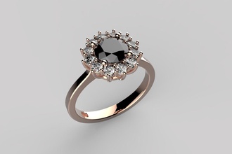 diana ring no1 Schmuck Runde Ringe engagement Hochzeit Geschenk genial Diamant-ring sterling bedruckbar ist Saphir gold Mode-ring diamant ruby vintag solitair 3d print model - Mito3D