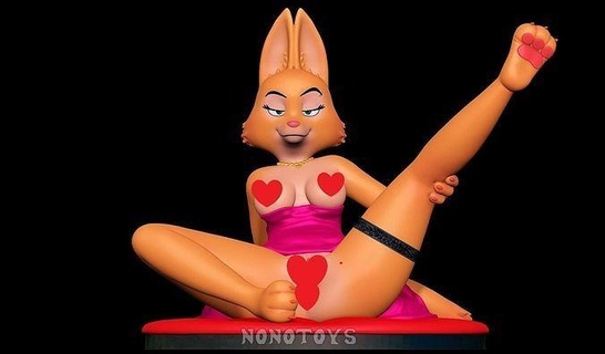 diane foxington nsfw fox female furry anthro vagina anus pinup bad dress art sculptures 3d print model - Mito3D
