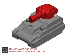 diasupreme micro tank transformers 3rdparty mechfanstoys ms11 minisenrty games toys 3d print model - Mito3D