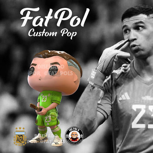 retard martinez douane pop funko jouet figure messi argentine coupe monde art sculptures 3D print model - Mito3D