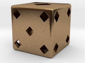 würfel spiel polygon chance glück kunst zuhause haus gadget zubehörteil geschenk artchallenge spiele spielzeuge herausforderung 3d print model - Mito3D